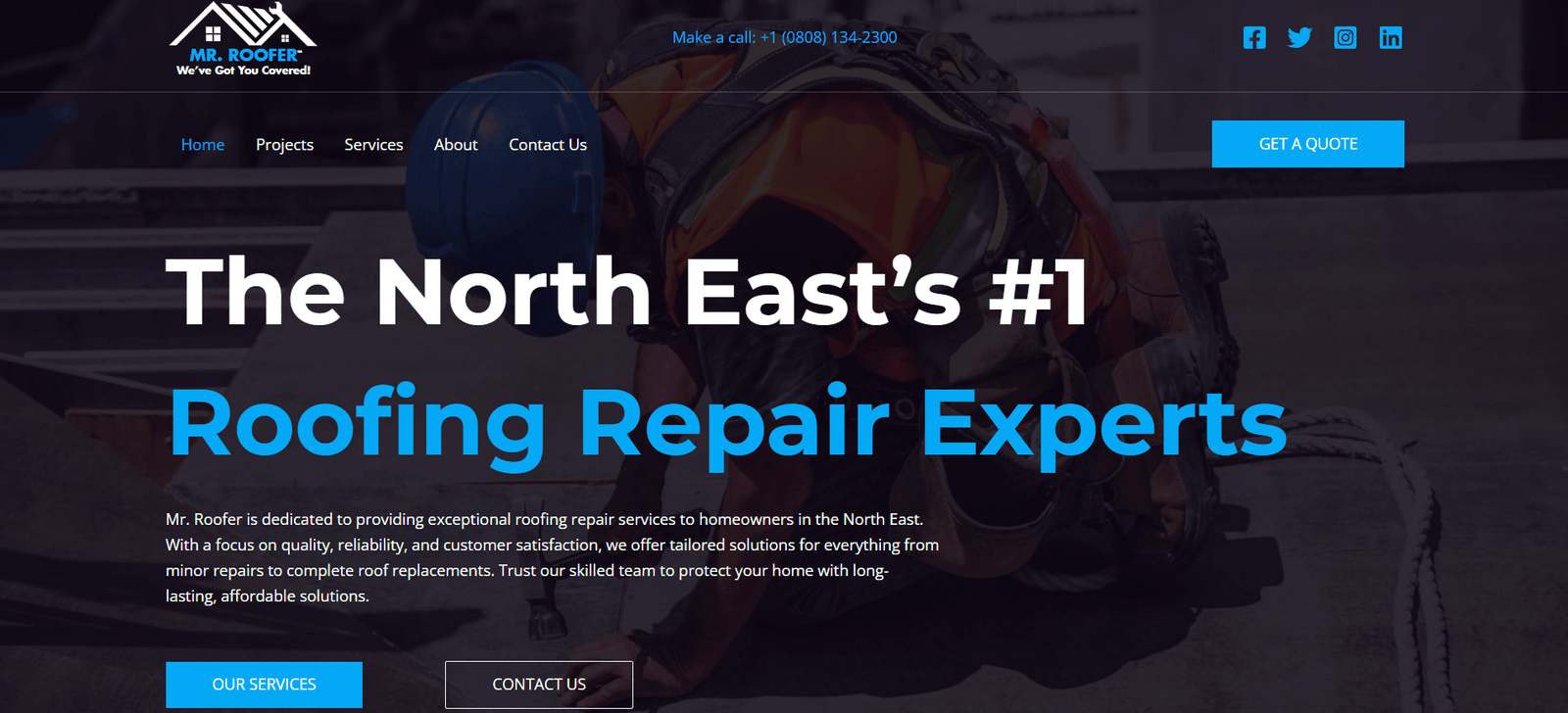roofing compnay uk wordpress design shark360 usa logos webs (1)
